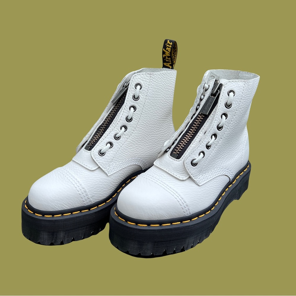 Dr. Martens Sinclair Milled Nappa Leather Platform Boots